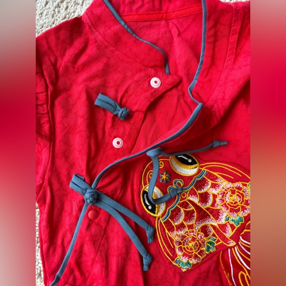 Baby's jumpsuit embroidered  jacket Chinese-style baby's Tang suit - Picture 5 of 10